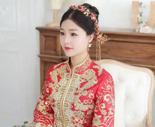 秀禾新娘盘发图解100种