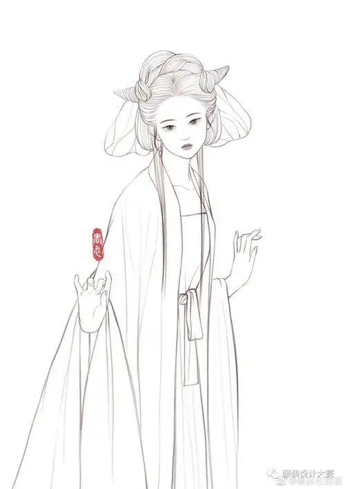 古风手绘线稿分享