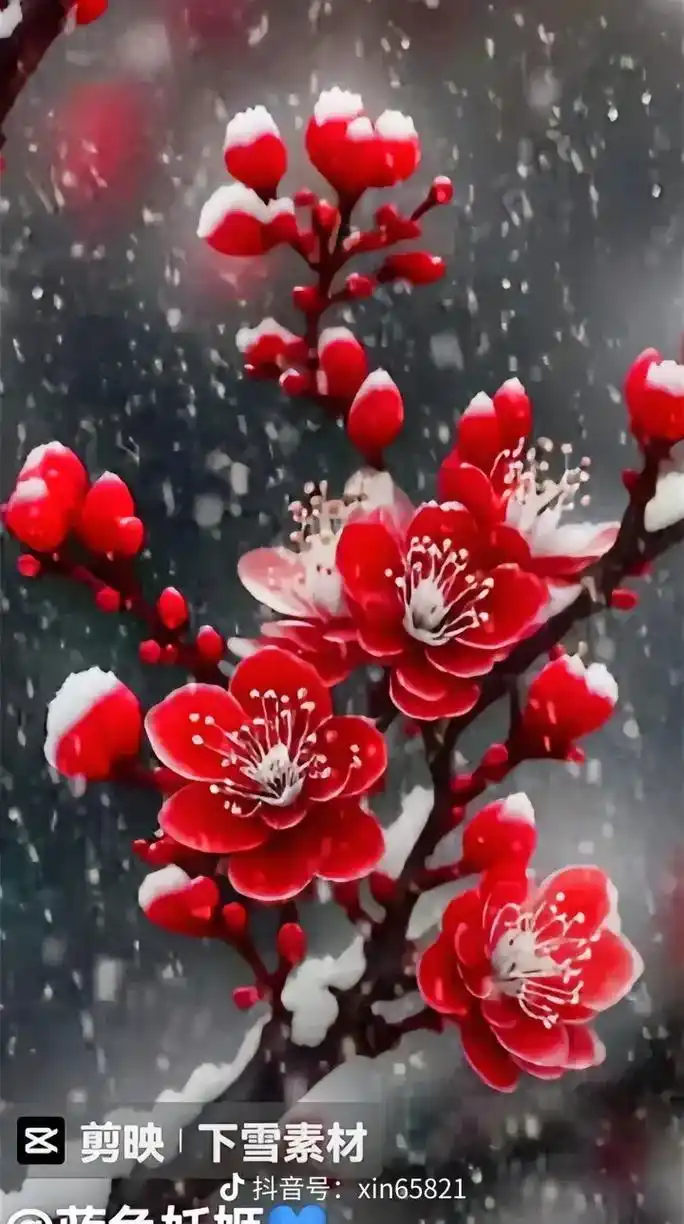 梅花香自苦寒来 #傲雪寒梅抖音视频完整版 #冬天梅花的风景 - 抖音
