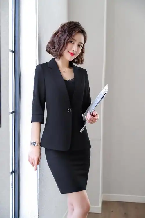 众越老裁缝(时尚女西装)短中袖