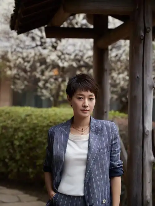 马伊琍最新春日写真曝光利落短发诠释女性独立魅力