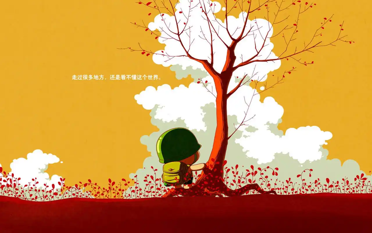 精选创意个性的炮炮兵搞笑文字语录系列桌面壁纸高清(2)