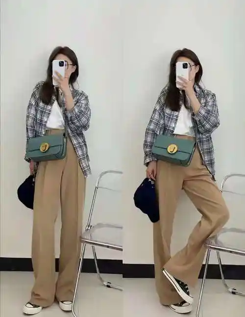卡其色裤子搭配什么上衣好看(卡其色裤子搭配什么上衣好看图片女)