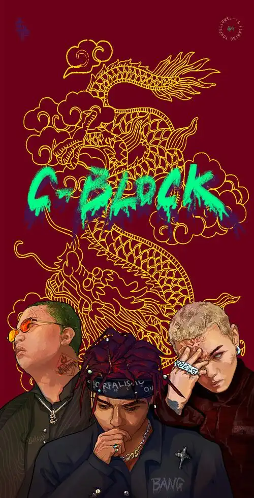 原创潮酷嘻哈插画头像q版rapper人偶