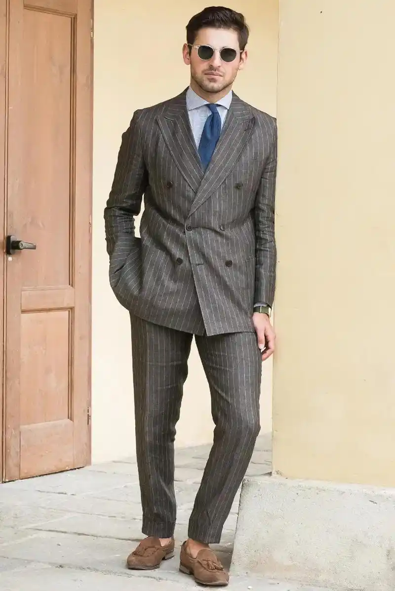 绅士熟男必备的条纹西装