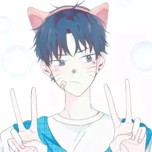 这样的男生也太可爱了吧/漫画头像