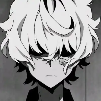玖染/黑白颓废动漫男头 我没有_男生头像_我要个性网