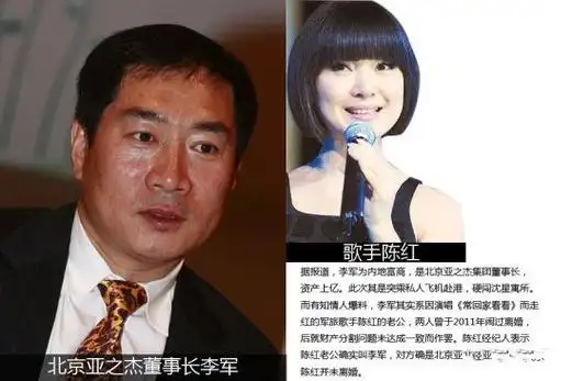 图歌手陈红老公李军简历揭秘两人的相识过程