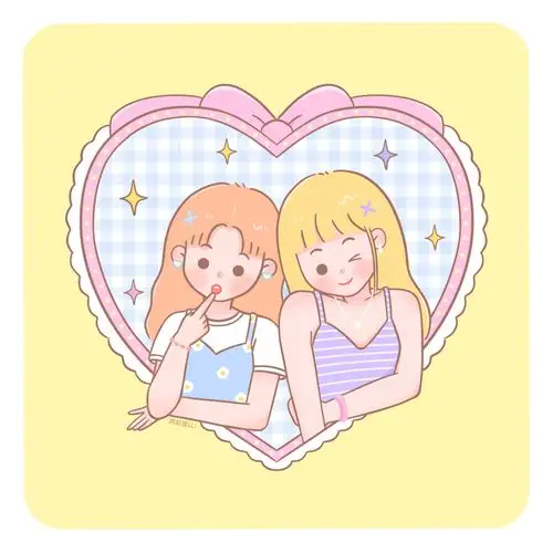 清甜可爱姐妹花头像图片[2/9]_头像_美桌网