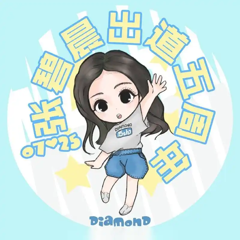 五周年专属头像来啦 于千万人之中许她张碧晨 以偏爱 定当携手共渡江