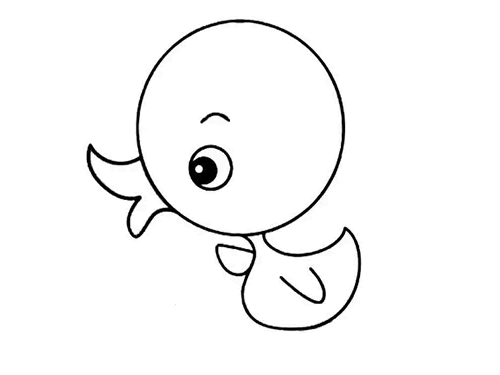 可爱的小鸭子简笔画