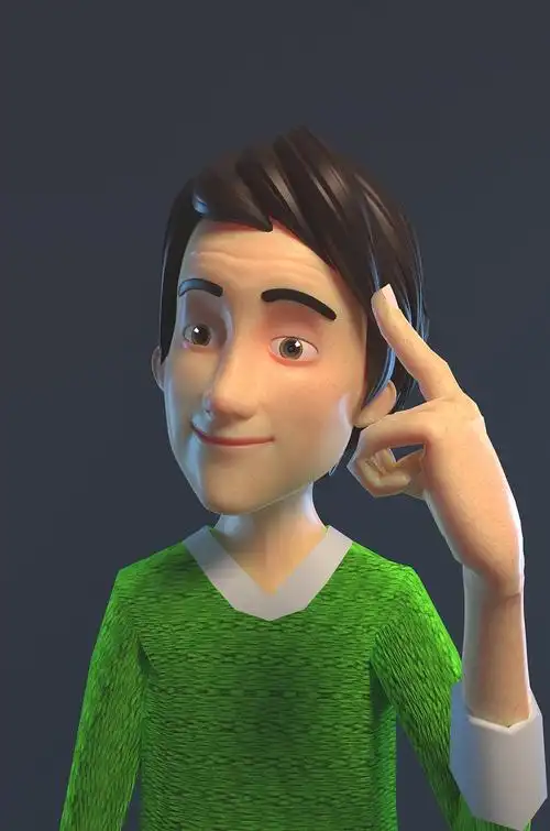 三维模型卡通角色3d建模影视动画片头制作卡通男孩