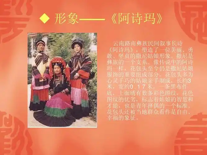 彝族服饰介绍ppt