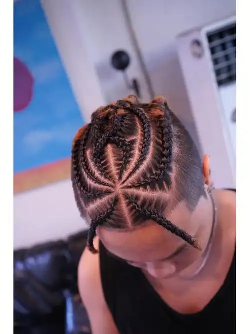 男生变帅发型指南  #地垄沟  #垄沟辫  #贴头辫