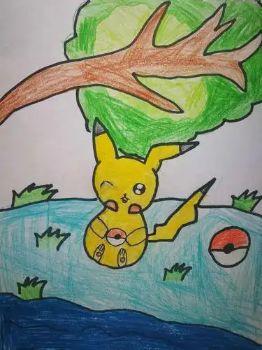 二年级上学期彩铅画(涵涵)