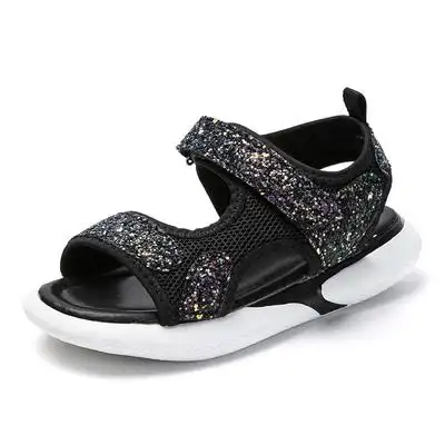 abckids儿童凉鞋 女童皮凉鞋女小孩沙滩凉鞋夏季露趾公主鞋女小孩