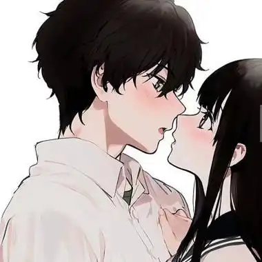 情侣头像真人一人一半动漫可爱