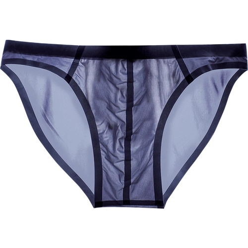 冰丝三角内裤男夏季薄款三角裤无痕一片式性感底裤半透明速干透气