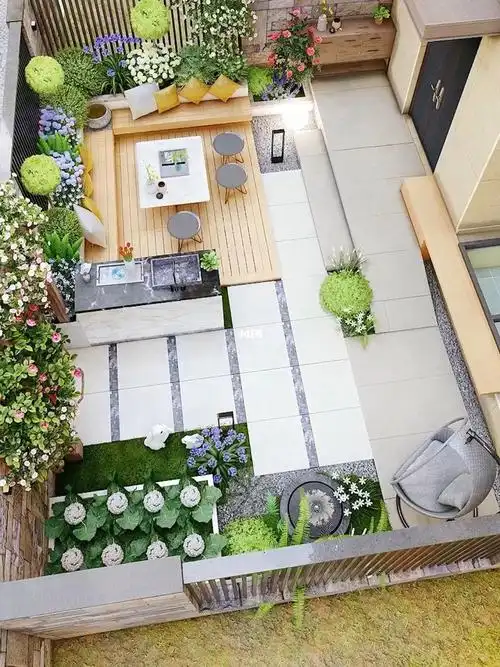 小区邻居们都来看40平小花园惊喜改造