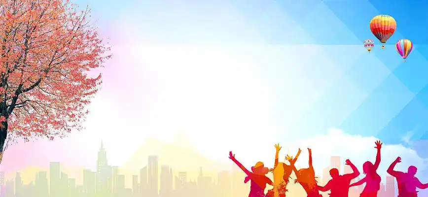 青春活力阳光彩色背景