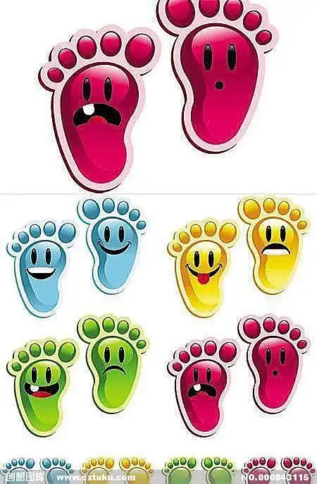 脚丫简笔画脚丫简笔画画法卡通脚掌简笔画图片关于脚的简笔画图片5幅