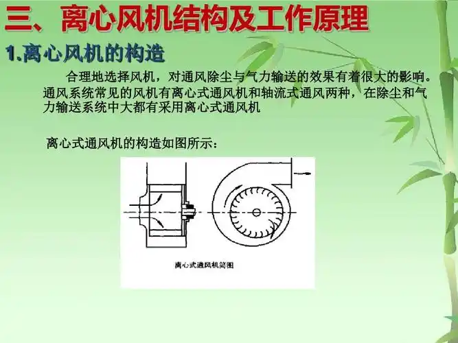 离心风机工作原理及常见故障ppt