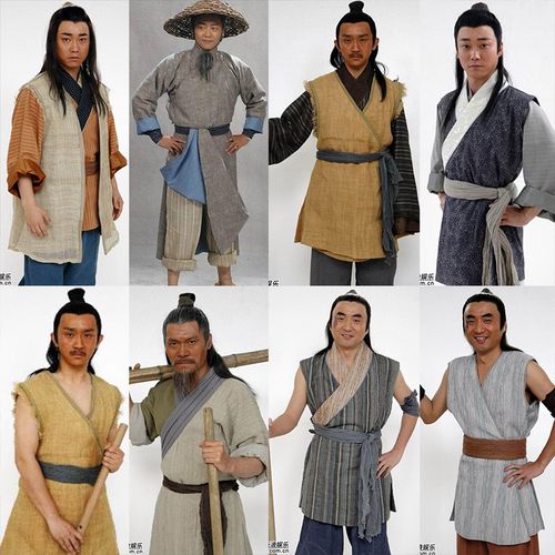 古代愚公移山同款经典影视装樵夫棉布棉麻农民百姓群演汉服演出服