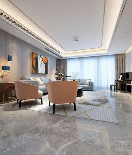 城西花园122㎡三居室轻奢风格装修案例