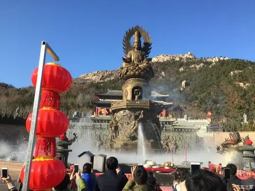 喜迎新春携大白游威海赤山风景区拜大佛逛庙会