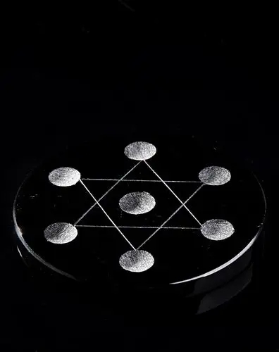 七星阵天然白水晶摆件(带证书)