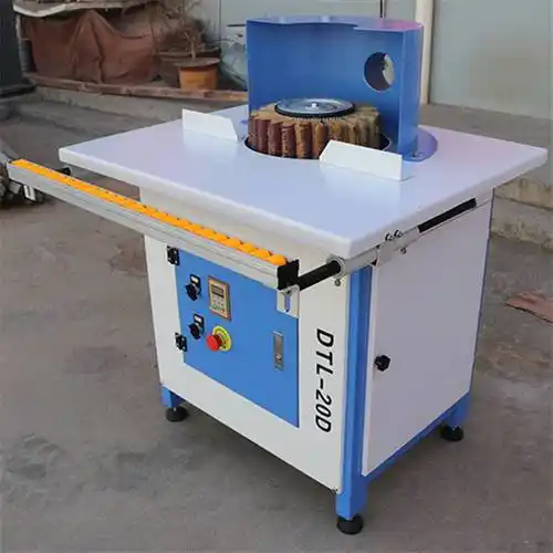 门边雕花工艺品手动抛光机实木门抛光机双头抛光机