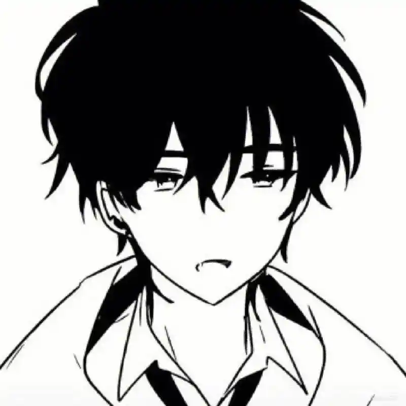 高冷系黑白动漫头像