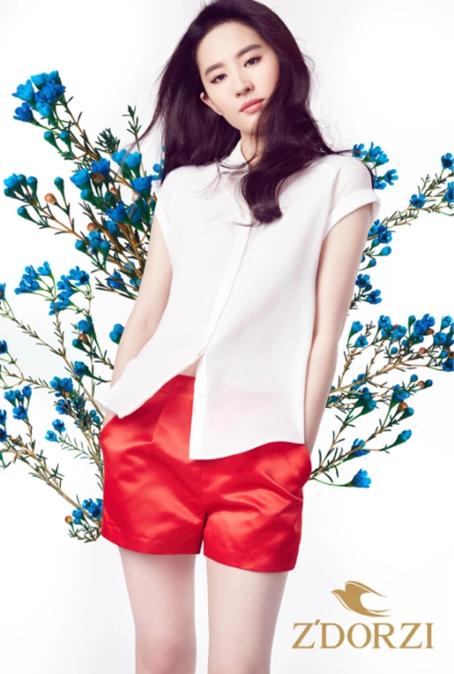 刘亦菲代言卓多姿2015夏季新款女装形象广告图片