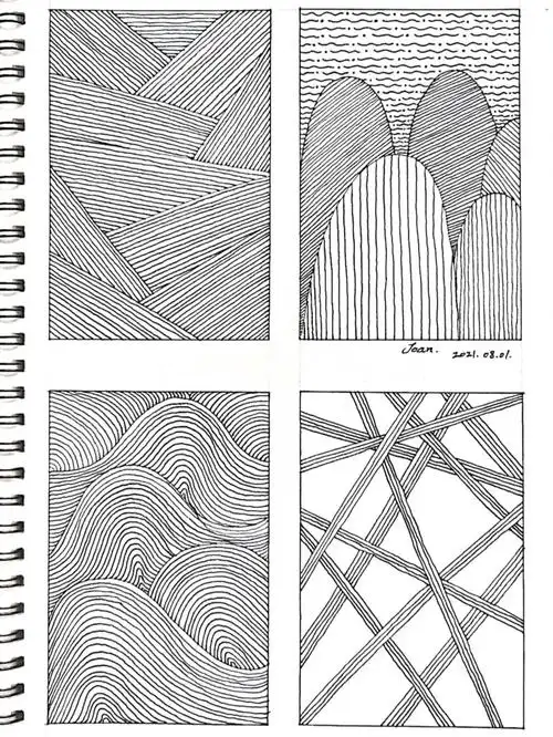 长线条画起来很爽啊,今天你练习了嘛93#控笔