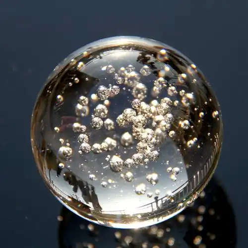厂家直销 水晶球气泡 玻璃光球60mm 家居摆件 假山装饰 一件代发