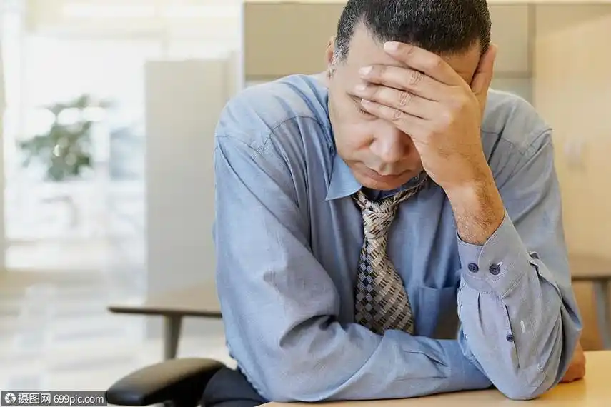 压力大的商人男人外国