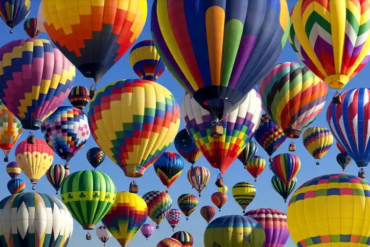 hot air balloons soar above albuquerque every year during the