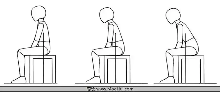 美少女漫画入门不同动作身体的画法