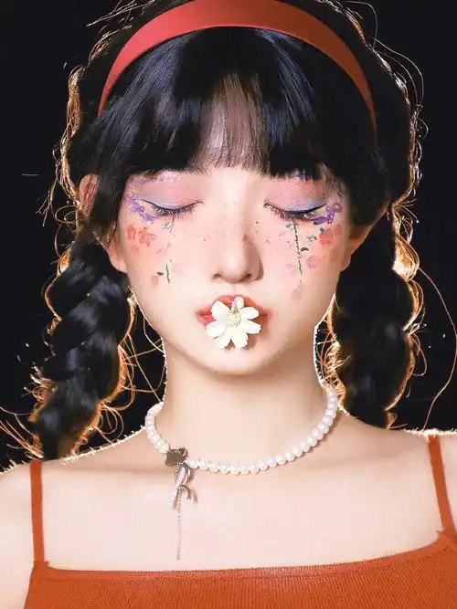 缤纷元气造型挑战##请回答反差青年##创意灵感妆容