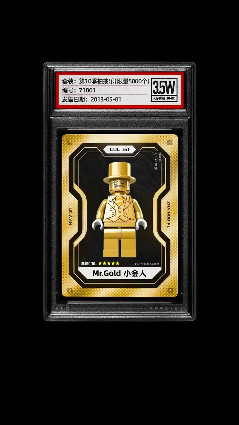 值得收藏的乐高独占人仔-41.抽抽乐天花板人仔—小金人!全球 - 抖音