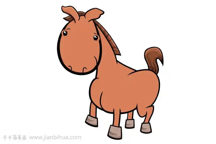 q版小马简笔画图片