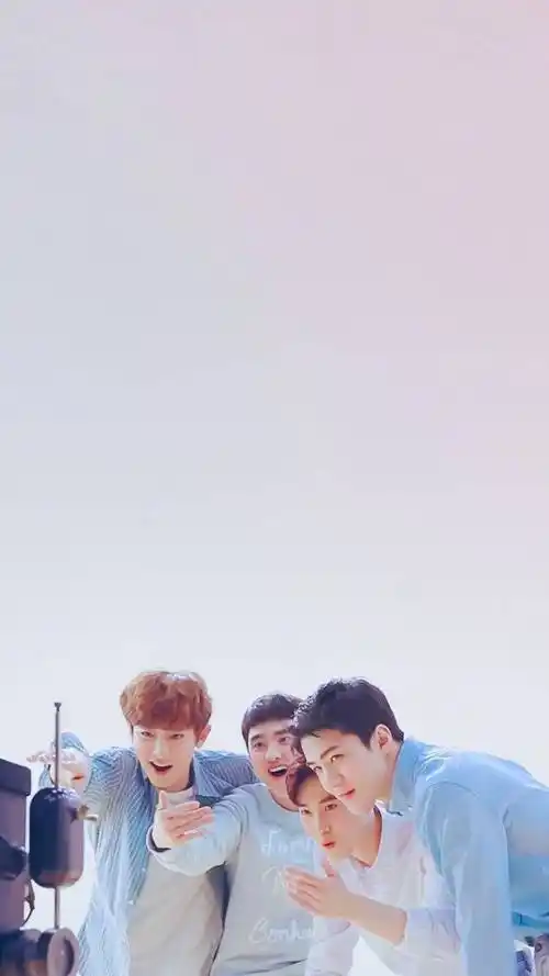 朴灿烈 都暻秀 金俊勉 吴世勋高清锁屏壁纸