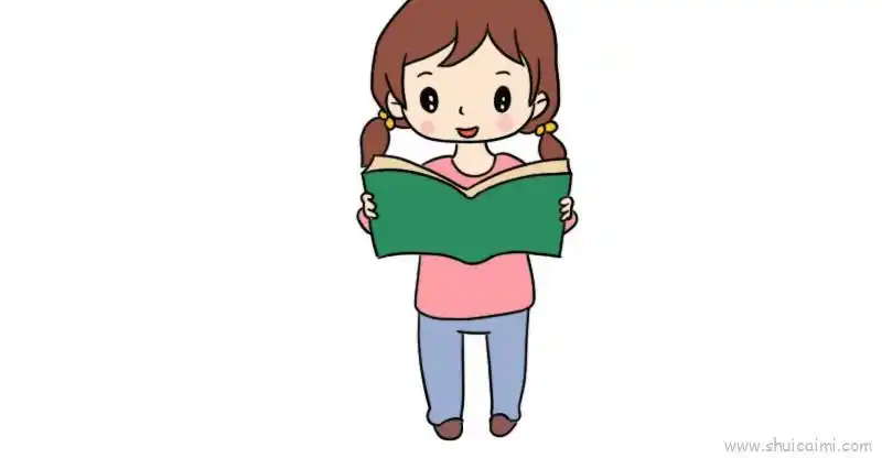 看书儿童画怎么画 看书简笔画好看