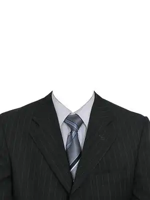 男士西装证件照模板png素材