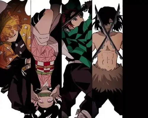 冬木太太执笔的鬼灭之刃插画,偏暗色调,偏反派风的他们你期待么