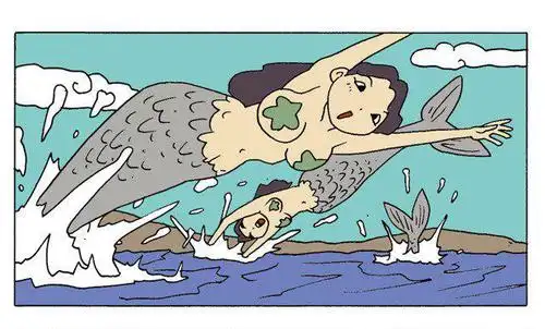 美人鱼食人事件-恶搞漫画图