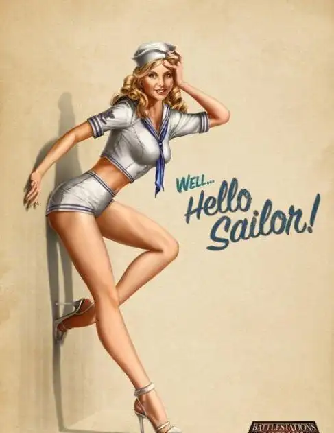 性感国外美女广告画