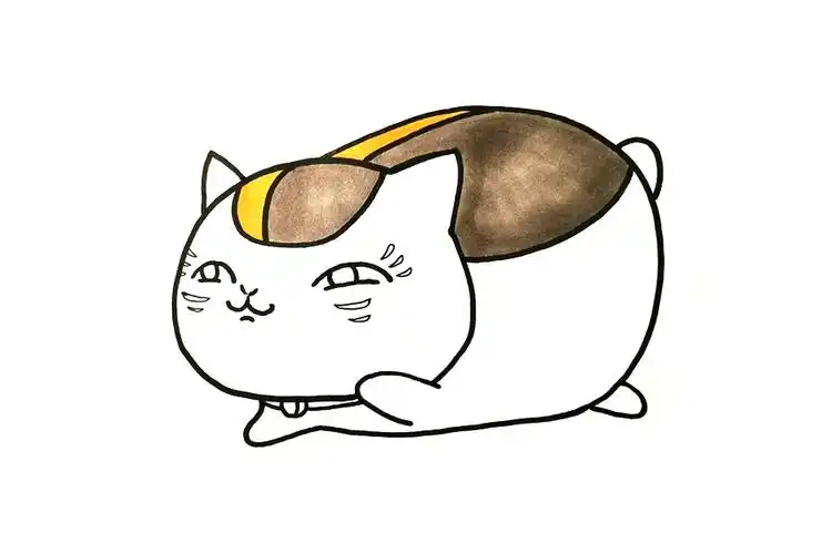 q版猫咪老师简笔画画法