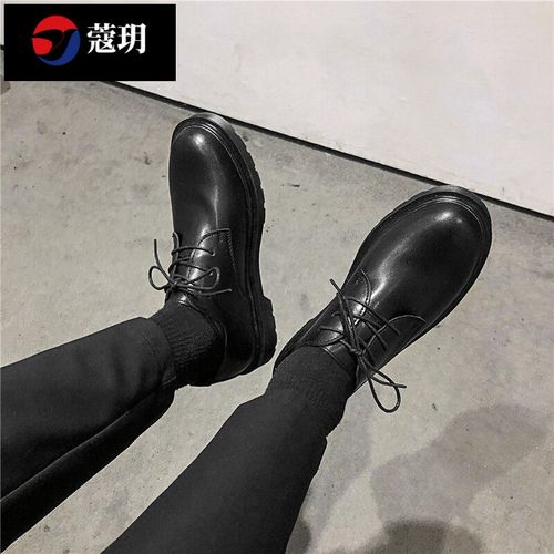 穿西装搭配的鞋子配西裤的休闲鞋黑色休闲商务正装小皮鞋男士圆头内