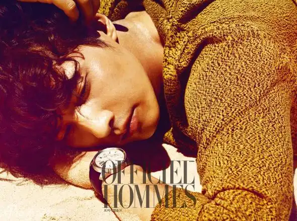 元斌小岛写真随意悠游古铜色皮肤秀胸肌组图